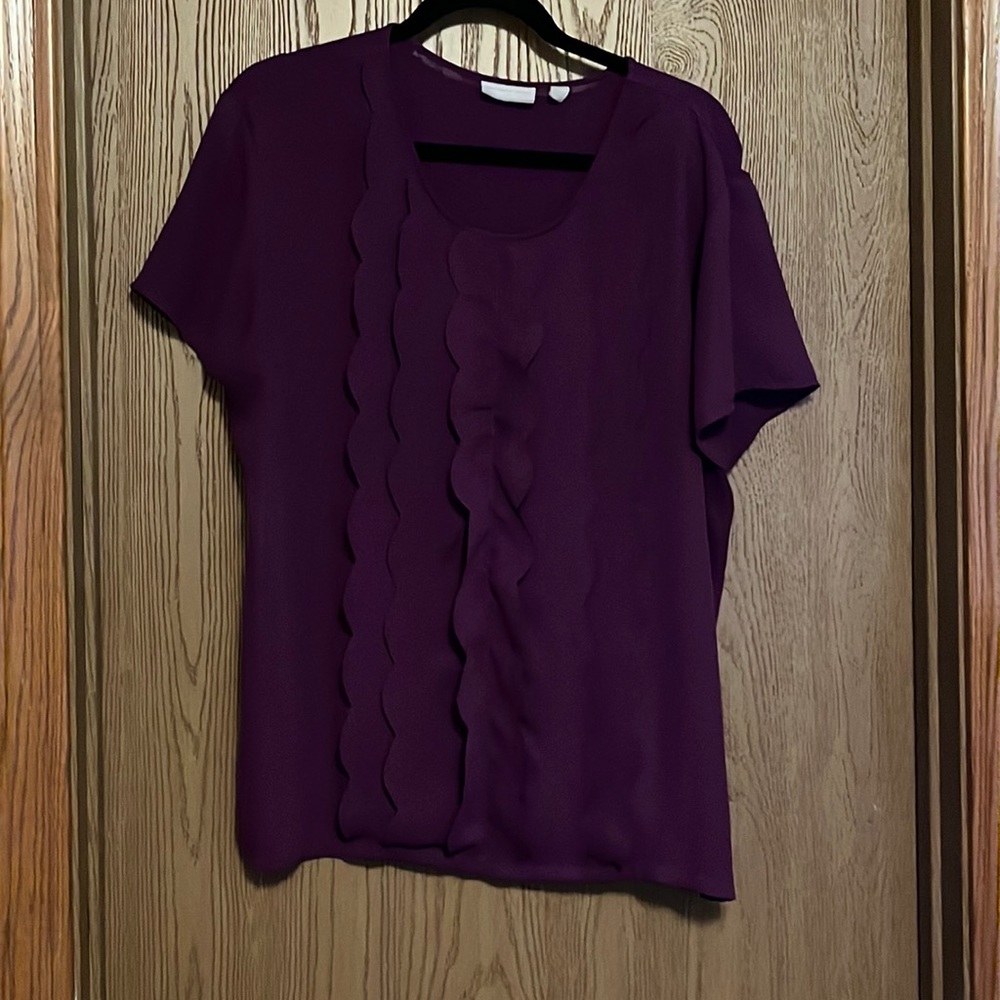 New York & Company Purple Blouse - XL